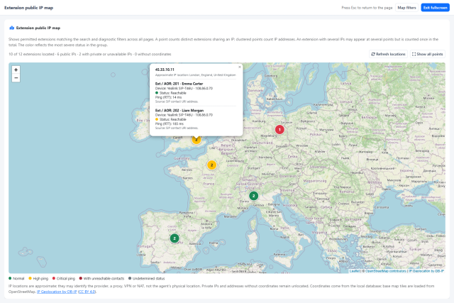 Extension map — Full-screen IP map — Light theme